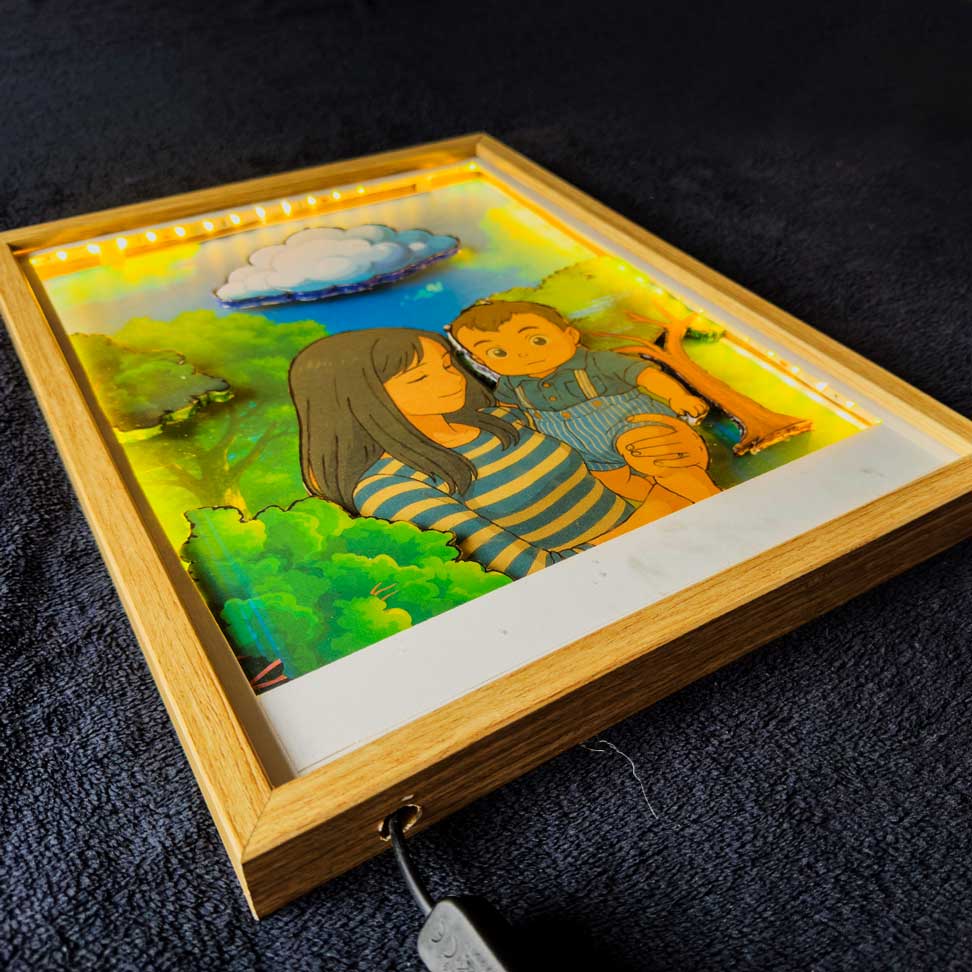iLuminArte 2D - Ilustración Digital y Luces LED en Capas 3D