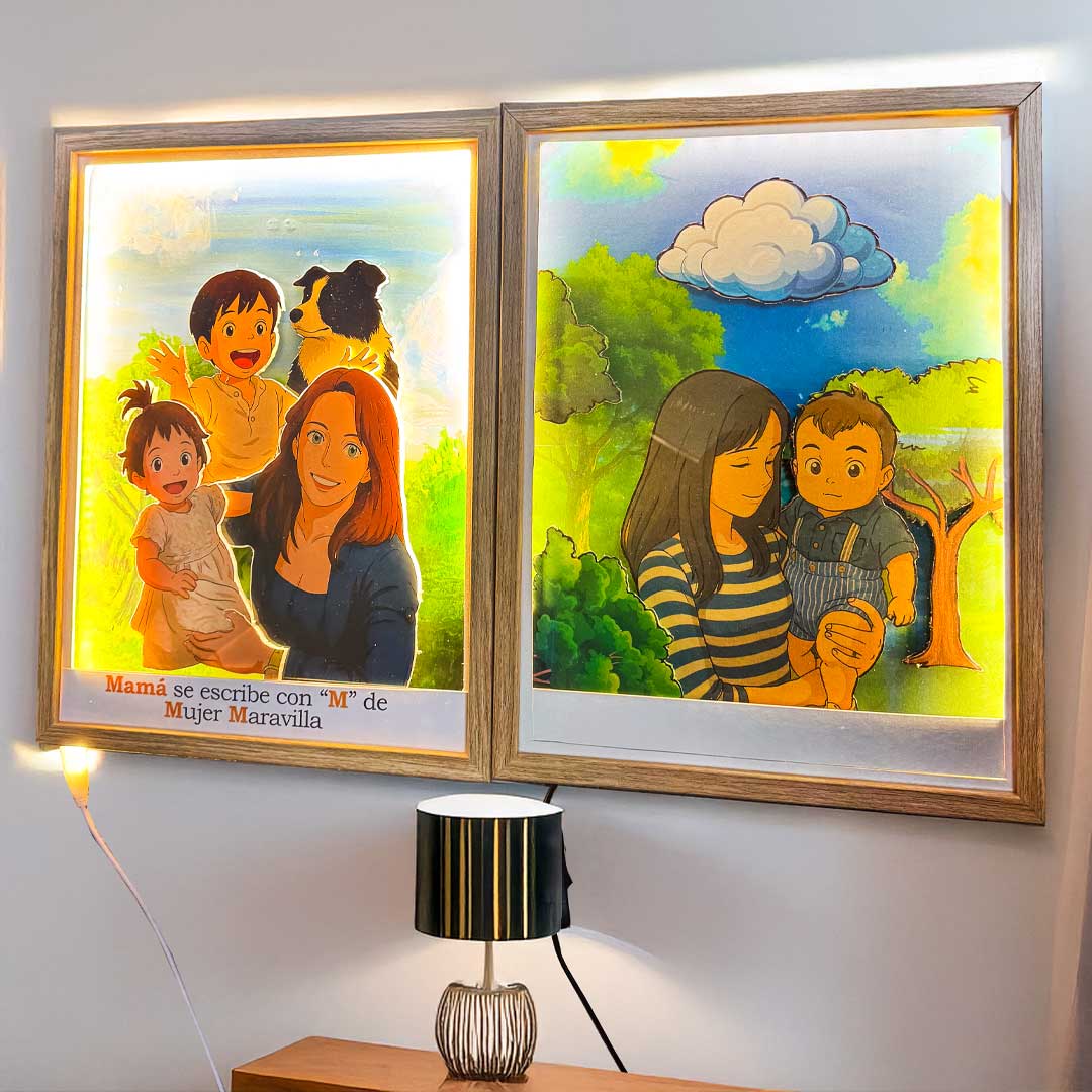iLuminArte 2D - Ilustración Digital y Luces LED en Capas 3D